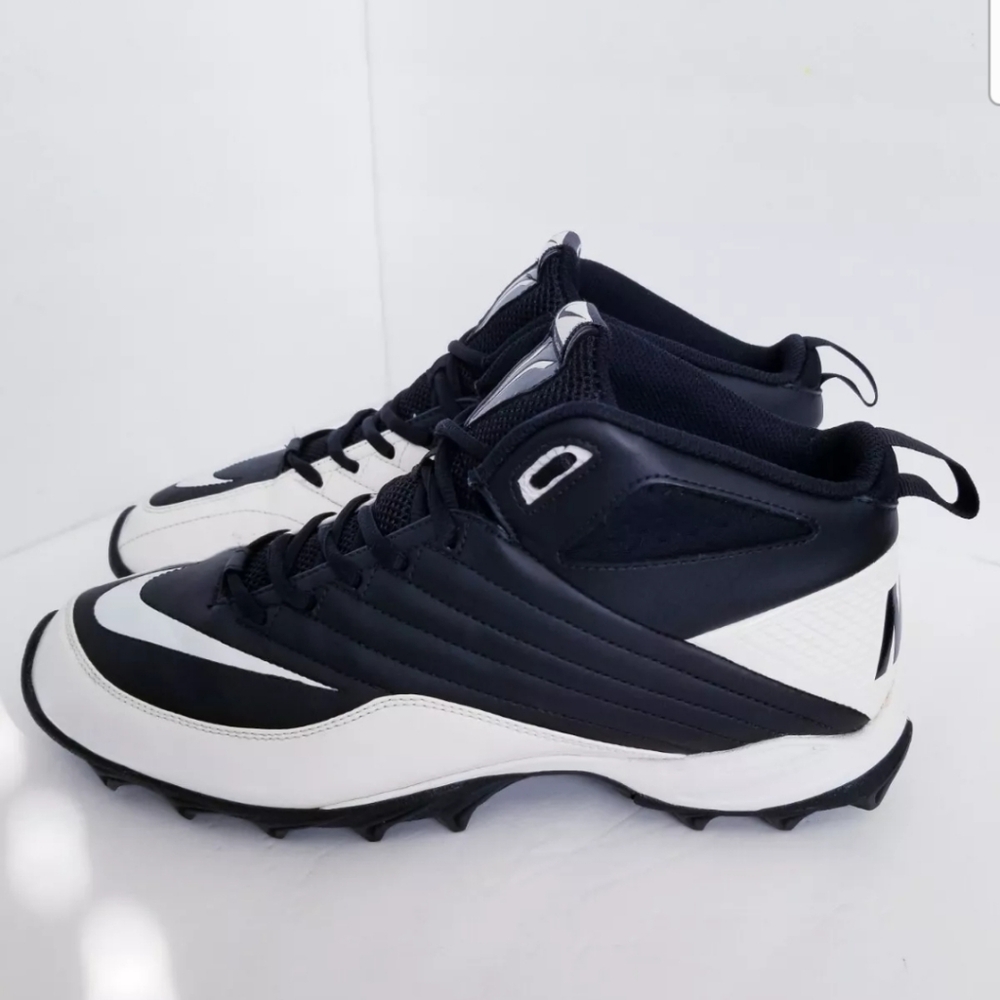 Nike Speed Shark 3/4 Football Mens Shoes Sneakers Size 11 Black/White 442252-011